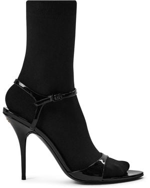Balenciaga Avenue Sock Sandals - Black