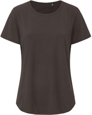 La Gear Essential Pleat-Back T-Shirt - Brown