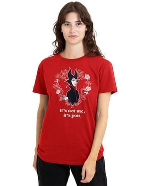 Disney Maleficent Roses T-Shirt - Red