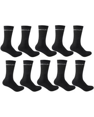 Donnay 10 Pack Crew Socks 12 - Black