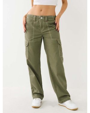 TRUE RELIGION Military Oversized Cargo Trouser - Green