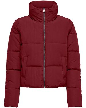 ONLY Dolly Short Puffer Jacket - Red