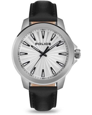 Police Analogue Quartz Watch - Metallic