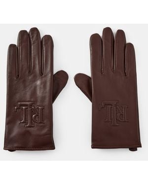 Ralph Lauren Logo-Embossed Gloves - Brown