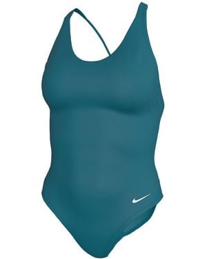 Nike Swim Effortless Essential Swim Effortless Essential Scoop Neck One Piece - Blue