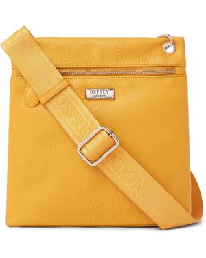 Osprey Miami Leather Crossbody Bag - Yellow