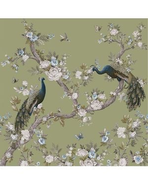 Laura Ashley Belvedere Hedgerow Fixed Size Mural - Green