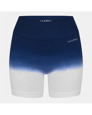Usa Pro Usapro Seamless 5 Ombre Shorts - Blue