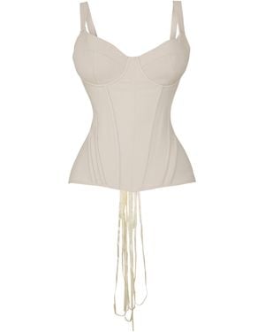 Mars the Label Contour Corset Top - Natural