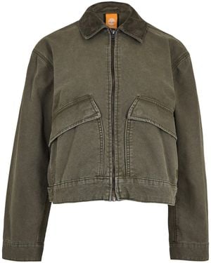 Timberland Washed Canvas Softshell Jacket - Green