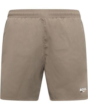BOSS Swordfish Swim Shorts - Green