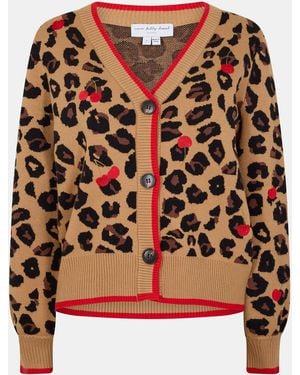 Never Fully Dressed Cherry Cadrie Cardigan - Brown