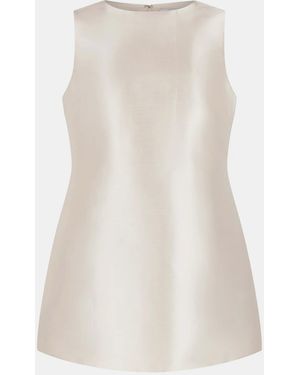 Odd Muse Tall Ultimate Muse Satin Shift Dress - White