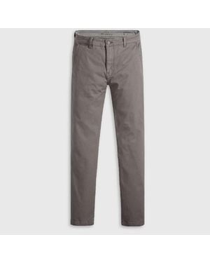 Levi's Levi's Solid Patterned Slim Chinos With Slant Pockets - Grey