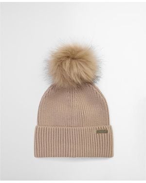Barbour Mallory Pom Beanie - Natural