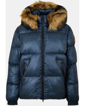 ARCTIC ARMY Water-Resistant Heavyweight Puffer Jacket - Blue