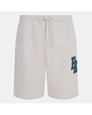 Blank Essentials Collegiate Fleece Jogger Shorts - White