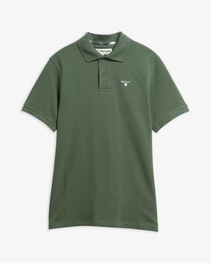 Barbour Tartan Pique Polo Shirt - Green