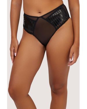 Playful Promises Jacinda Embroidered Brief - Black