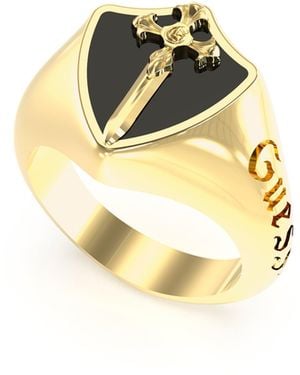 Guess South Alameda Signet Ring - Metallic