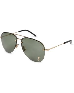 Saint Laurent Classic 11 M Aviators - Metallic