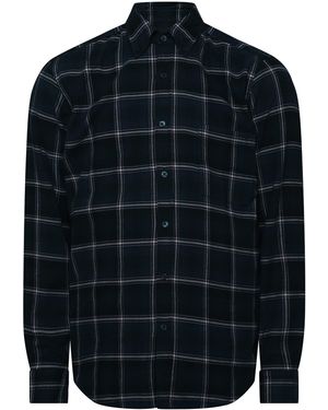 BOSS Rickert Long Sleeve Buttoned Shirt - Blue