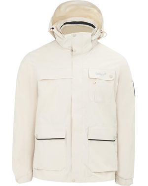 Gelert 3-In-1 Windproof Fleece Lined Detachable Hood Long Sleeve Jacket - Natural