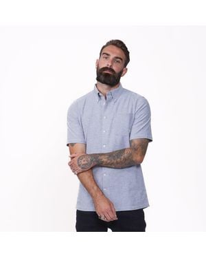 Firetrap Classic Oxford Short Sleeve Shirt - Blue