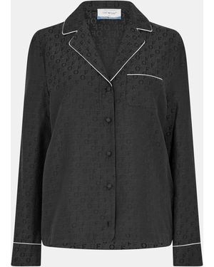 Off-White c/o Virgil Abloh Long Sleeve Relaxed Fit T-Shirt - Black