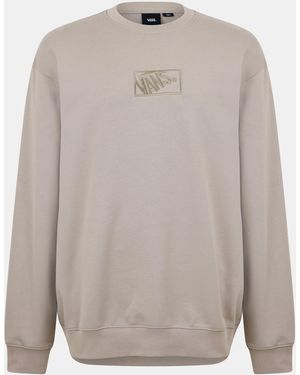 Vans Blocked Box Cotton Crew Sweatshirt - Grey