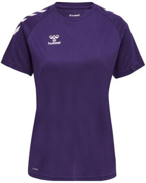 Hummel Core Short-Sleeve Performance T-Shirt - Purple