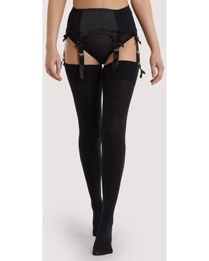 Playful Promises Fringe Stocking - Black