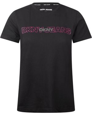 DKNY Overlay Stud Lg - Black