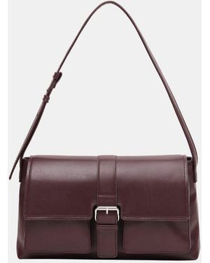 Firetrap Pu Buckle Loop Shoulder Bag - Purple