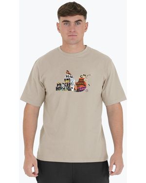 PEACEFUL HOOLIGAN Peaceful Poster Regular Fit T-Shirt - Grey