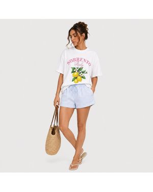 I Saw It First Graphic Oversized T-Shirt - White