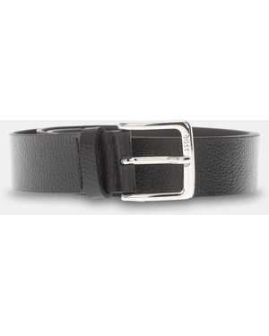 BOSS Ronnie Gr Leather Belt - Grey