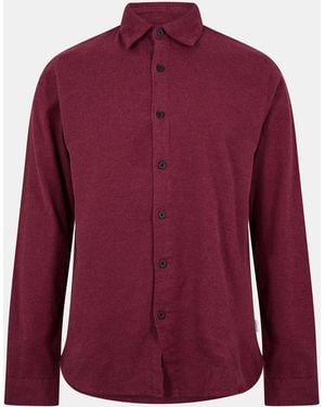 Peter Werth Long Sleeve Plain Shirt - Red