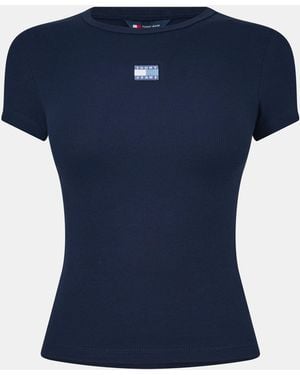 Tommy Hilfiger Tj Badge Rib Regular Fit T-Shirt - Blue