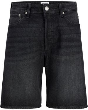 Jack & Jones Tony Loose Denim Shorts - Black