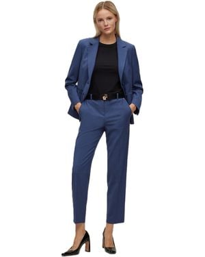 BOSS Tasewa Wide Leg Trousers - Blue