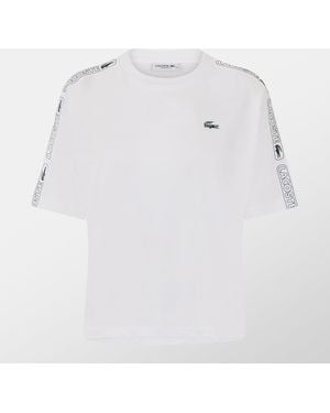 Lacoste Tape T-Shirt - White