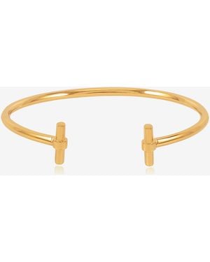 Rachel Jackson Adjustable T-Bar Bangles - Metallic