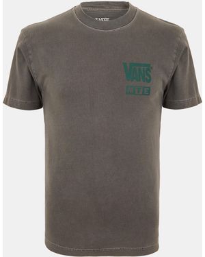 Vans Adults Sabertooth Short-Sleeve Regular Fit T-Shirt - Grey