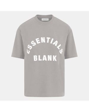 Blank Essentials Blank Arched Print Puff T-Shirt Ladies - Grey
