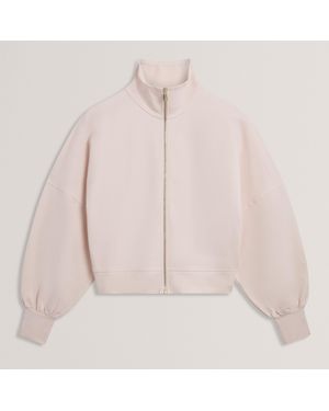 Ted Baker Zip Thru Sweatshirt - Pink