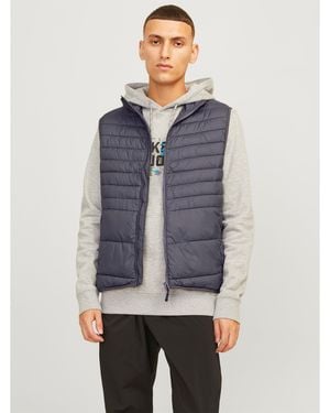 Jack & Jones Sleeveless Zip-Through Gilet - Grey