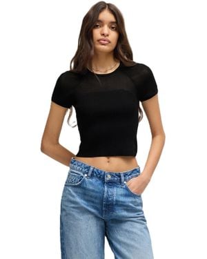 HUGO Slevetta Knitted Top - Black