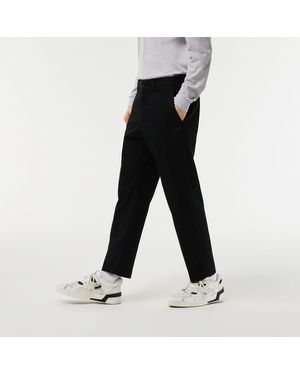 Lacoste Stretch Cotton Tapered Chinos - Black