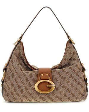Guess Camden Large Hobo Shoulder Bag - Brown